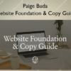 Website Foundation & Copy Guide – Paige Buda