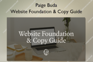 Website Foundation & Copy Guide – Paige Buda