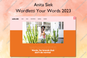 Wordfetti Your Words 2023 – Anita Siek