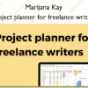 Project planner for freelance writers