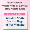 What to Write for Every Page of My Website Bundle