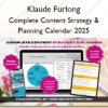 Complete Content Strategy & Planning Calendar 2025