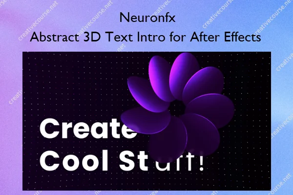 Abstract 3D Text Intro for After Effects – Neuronfx