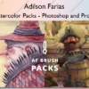 AF Watercolor Packs – Photoshop and Procreate – Adilson Farias