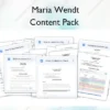 Content Pack – Maria Wendt